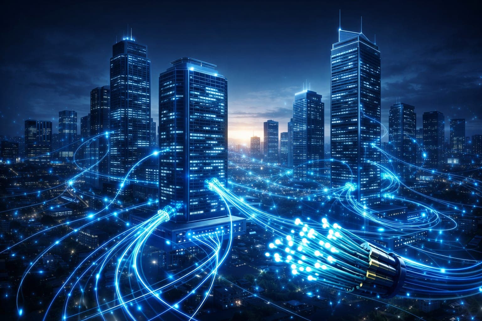 Ankara fiber optik altyapı şehir görseli