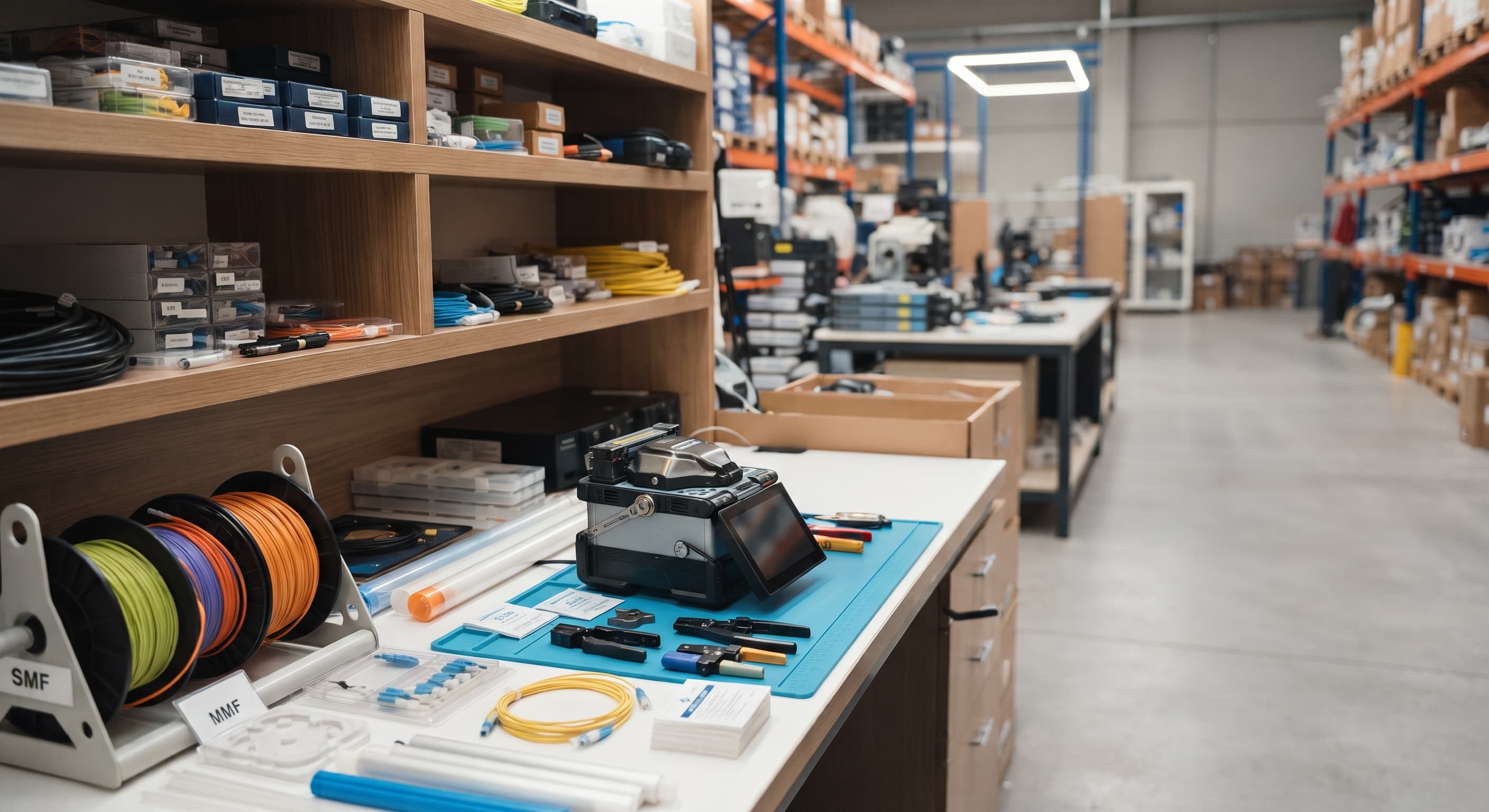 Fiber optik malzeme ve ekipman deposu